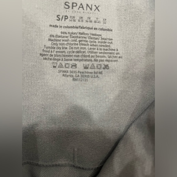 NWT Spanx Cropped Lamn Leggings- Sage Camo - Picture 7 of 9